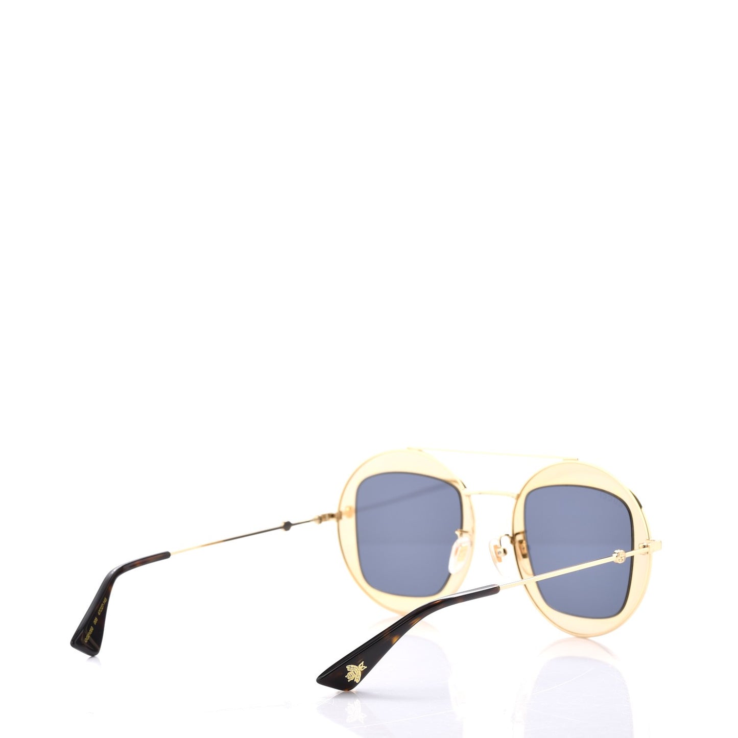 Round Frame Sylvie Web Sunglasses GG0105S Gold