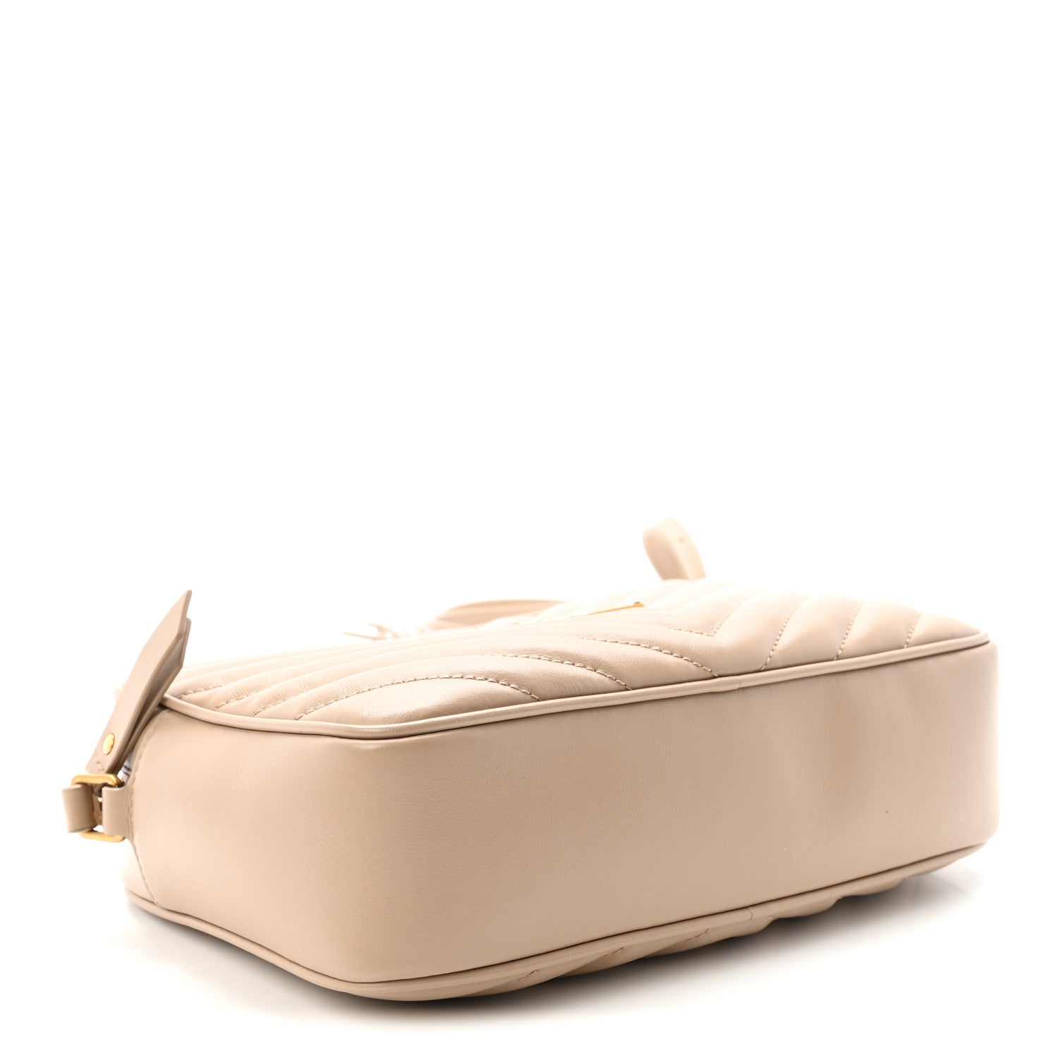 Saint Laurent Calfskin Matelasse Monogram Lou Camera Bag Dark Beige 4 of 10