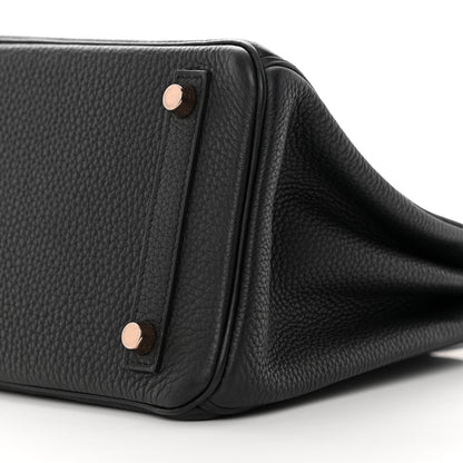 Hermes Togo Birkin 25 Black 10 of 12