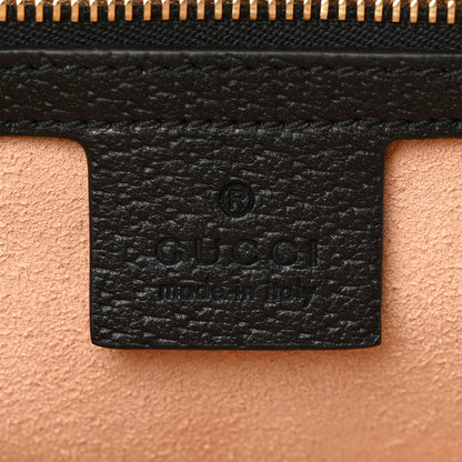 Gucci Textured Dollar Calfskin Web Medium Ophidia Boston Black 6 of 13