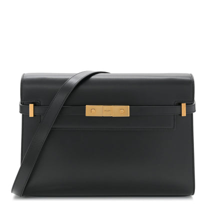 Saint Laurent Smooth Calfskin Manhattan Shoulder Bag Black 1 of 10