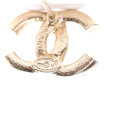 Chanel Crystal Baguette CC Earrings Gold 4 of 5