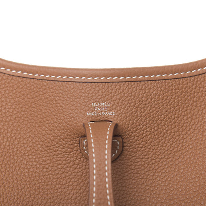 Hermes Taurillon Maurice Amazone Evelyne TPM Gold White 6 of 11