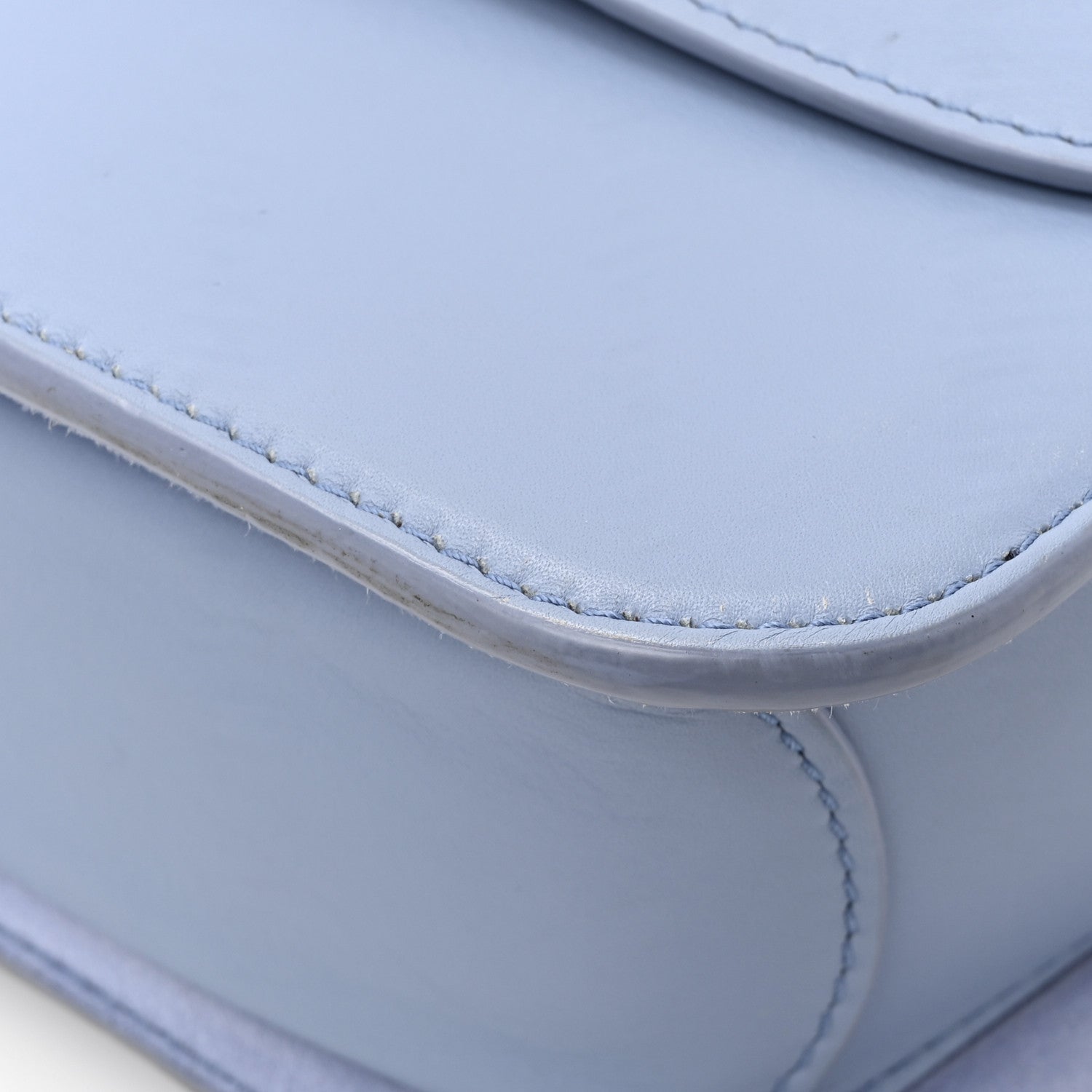 Loro Piana Calfskin Artemis Shoulder Bag Blue 14 of 19