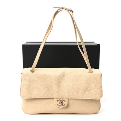 Chanel Grained Calfskin Small Souplissimo Maxi Flap Beige 10 of 10