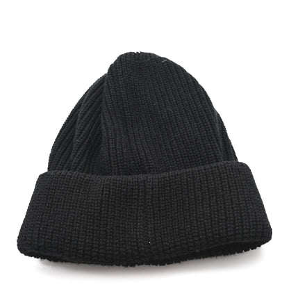 Chanel Cashmere Logo Beanie Hat Black White 3 of 5