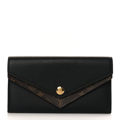Louis Vuitton Calfskin Double V Wallet Black 1 of 7