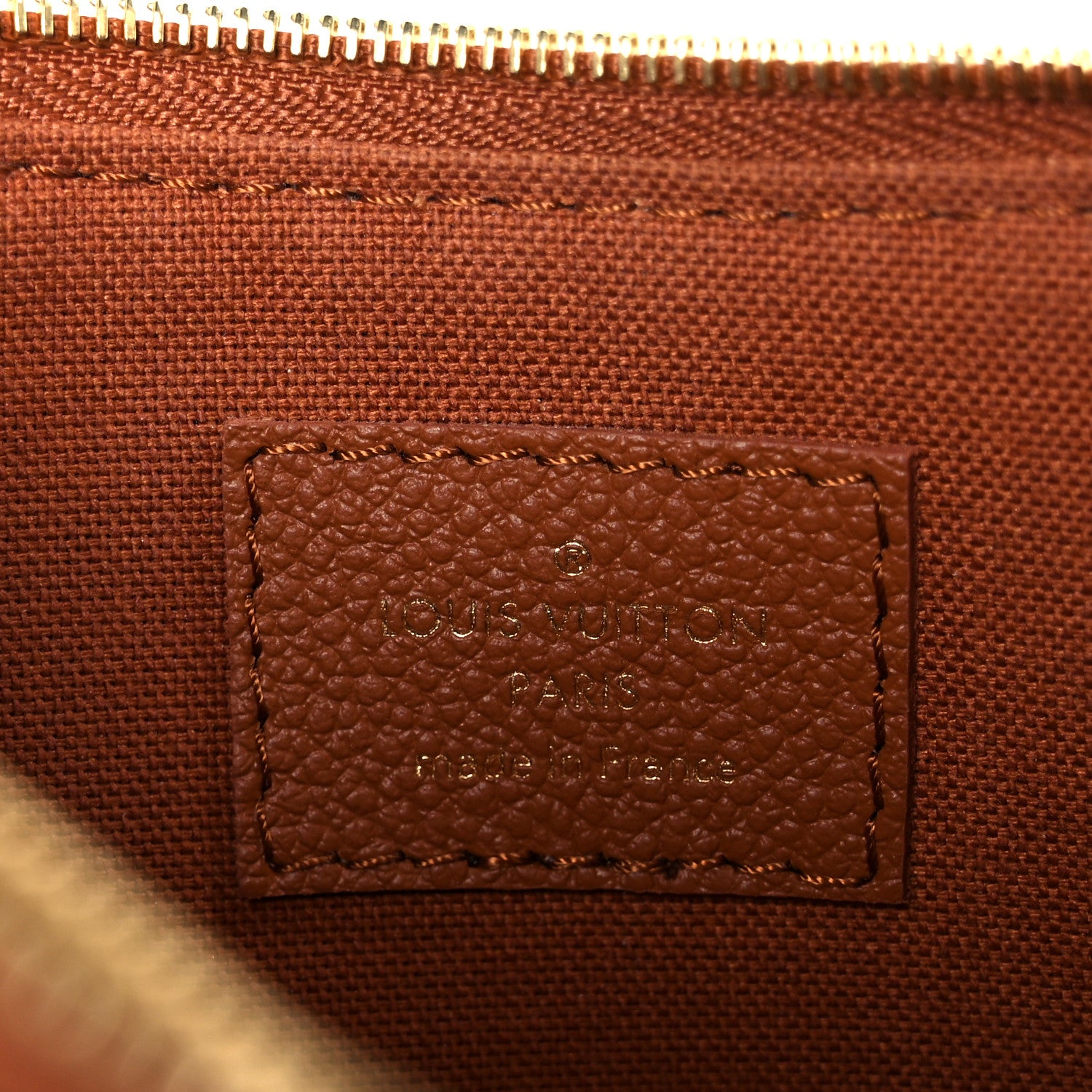 Louis Vuitton Empreinte Monogram Liv Pochette Cognac 6 of 12