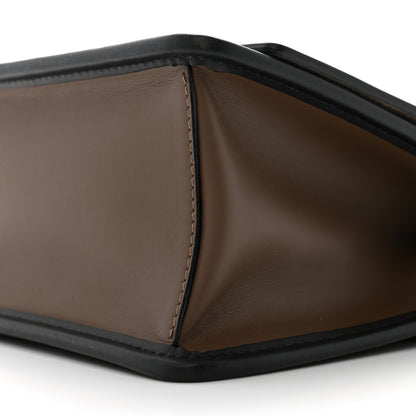 Fendi Vitello Century F is Fendi Bi-Color FF 1974 Embossed Small Kan I Shoulder Bag Maya Black 10 of 12