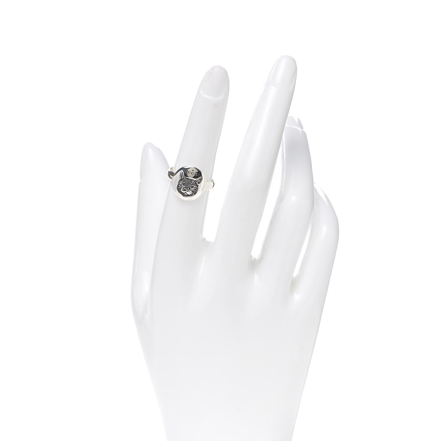 Sterling Silver Blind for Love Mystic Cat Ring 52 6