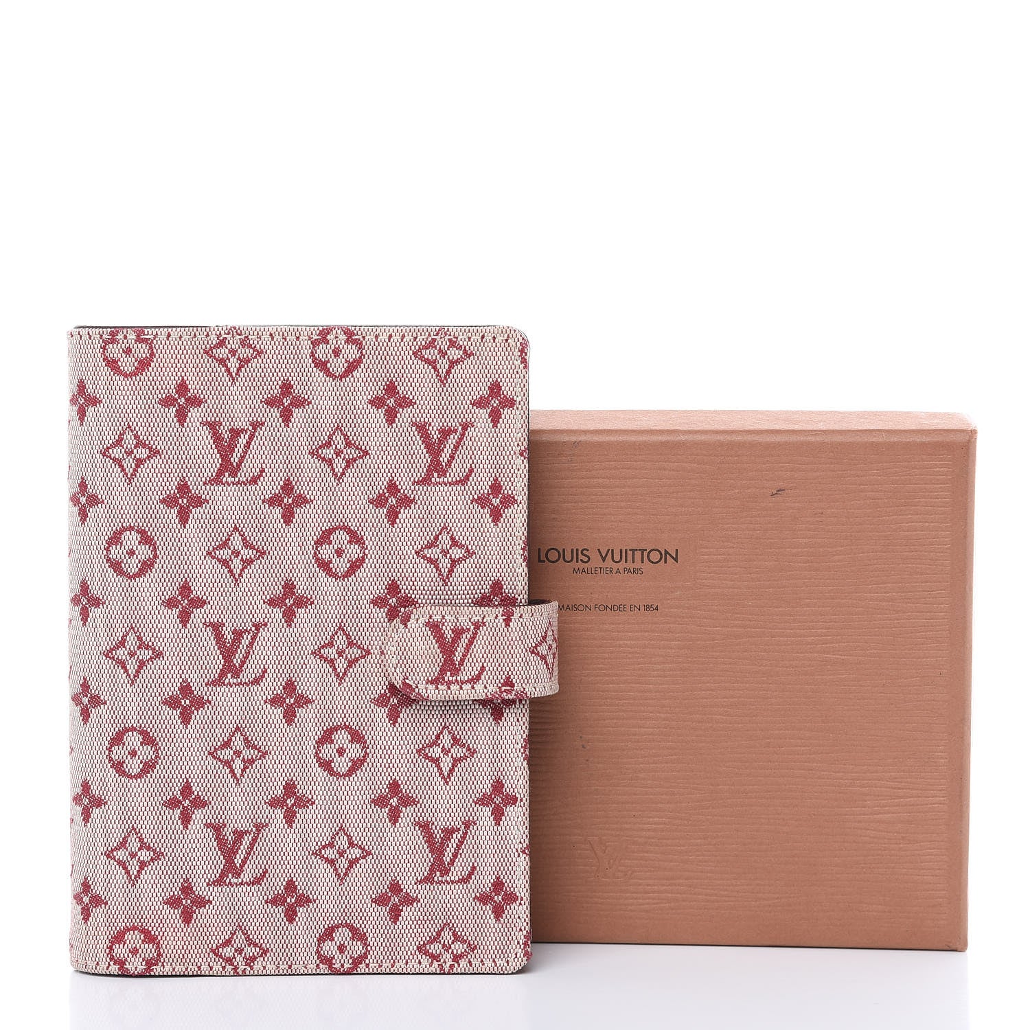 Louis Vuitton Mini Lin Small Ring Agenda Cover Cherry 9 of 9