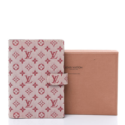 Louis Vuitton Mini Lin Small Ring Agenda Cover Cherry 9 of 9