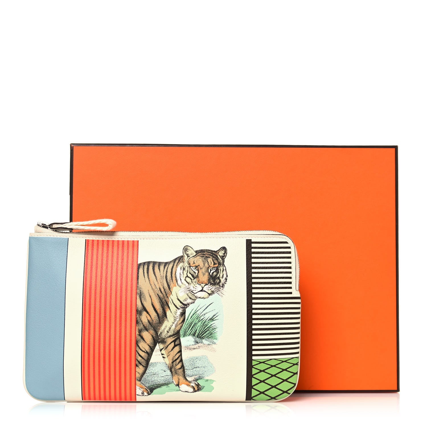 Hermes Swift Grand Theatre Nouveau Carre Long Pocket Pouch Nata Multicolor 12 of 12