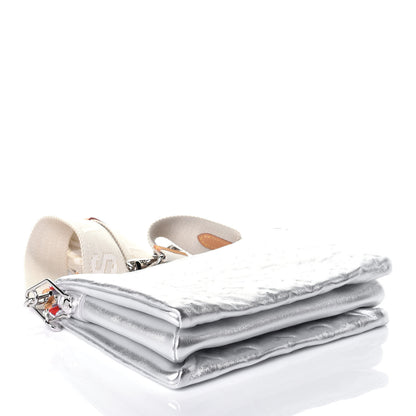 Louis Vuitton Metallic Lambskin Embossed Monogram Coussin PM Silver 5 of 10