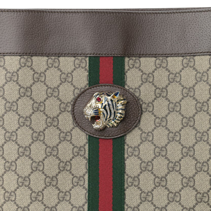 Gucci GG Supreme Monogram Large Rajah Chain Tote Beige New Acero 9 of 11