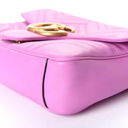 Gucci Calfskin Matelasse Medium GG Marmont Shoulder Bag Candy Mousse 5 of 9