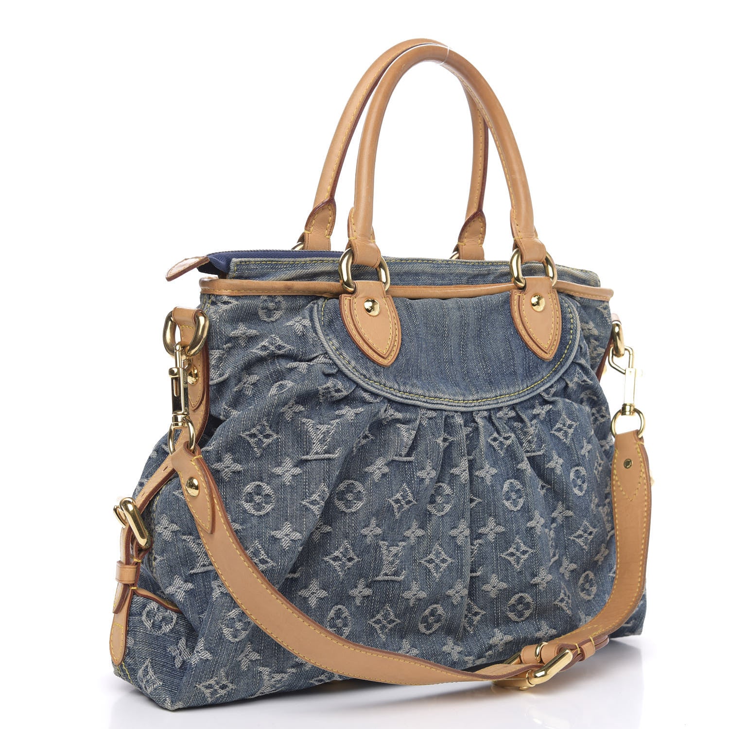 Louis Vuitton Denim Neo Cabby MM Blue 4 of 18