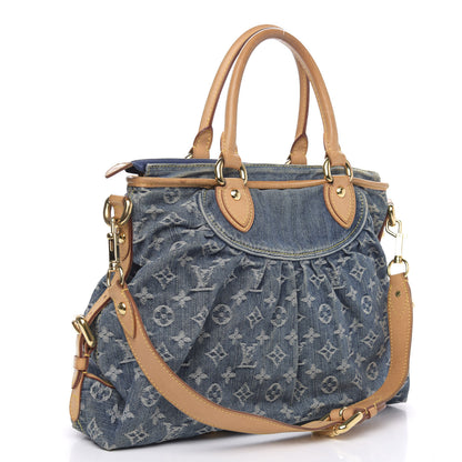 Louis Vuitton Denim Neo Cabby MM Blue 4 of 18