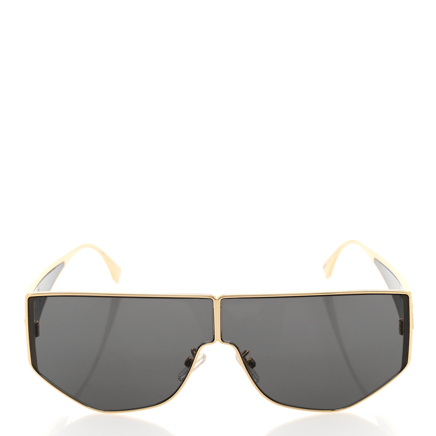 Fendi Metal Disco Geometric Sunglasses FE 40051/U Gold 2 of 7