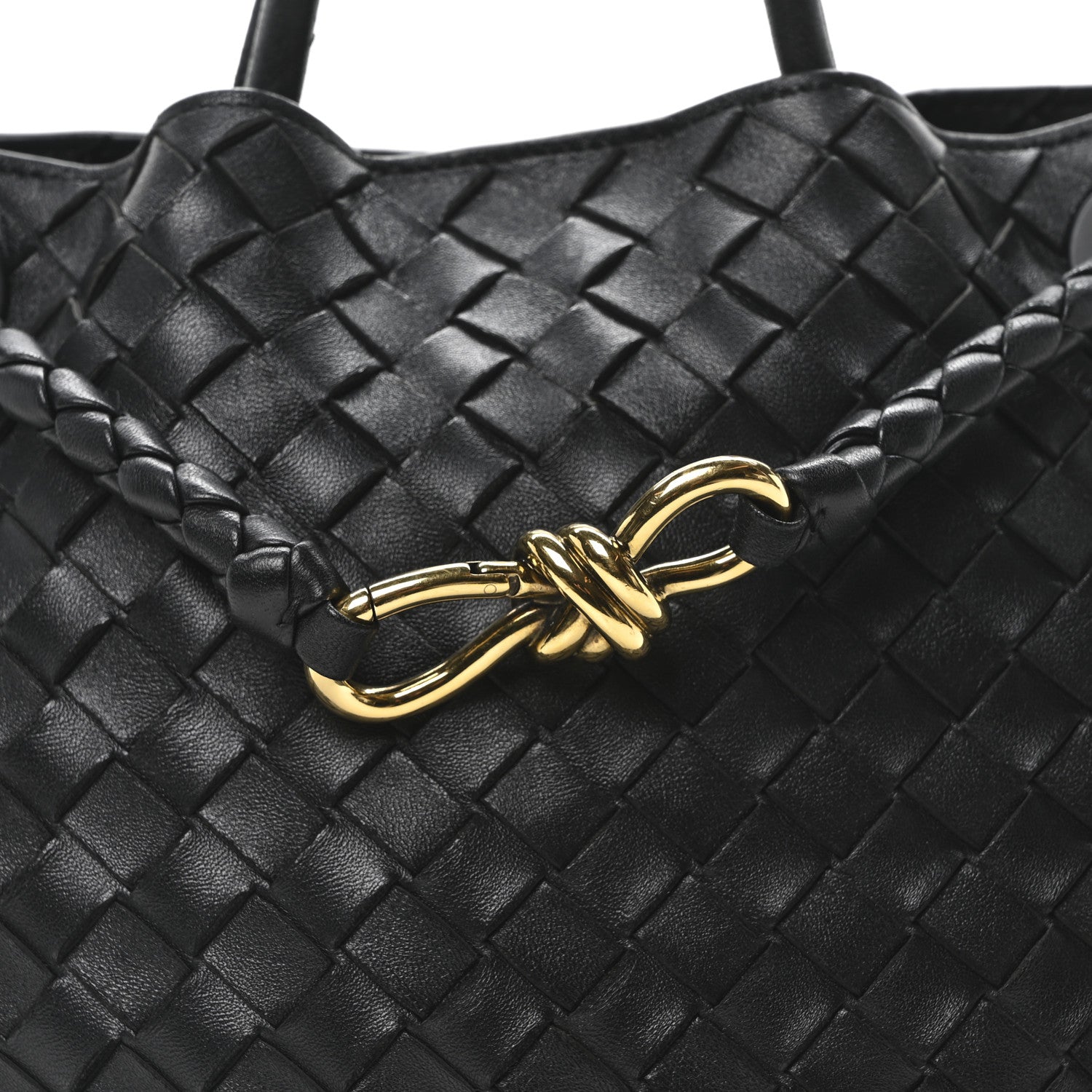 Bottega Veneta Nappa Intrecciato Medium Andiamo Shoulder Bag Black 7 of 9