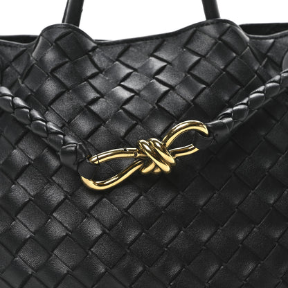 Bottega Veneta Nappa Intrecciato Medium Andiamo Shoulder Bag Black 7 of 9