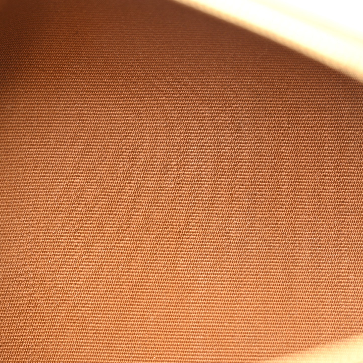 Lambskin Triomphe Canvas Clutch With Chain White Tan