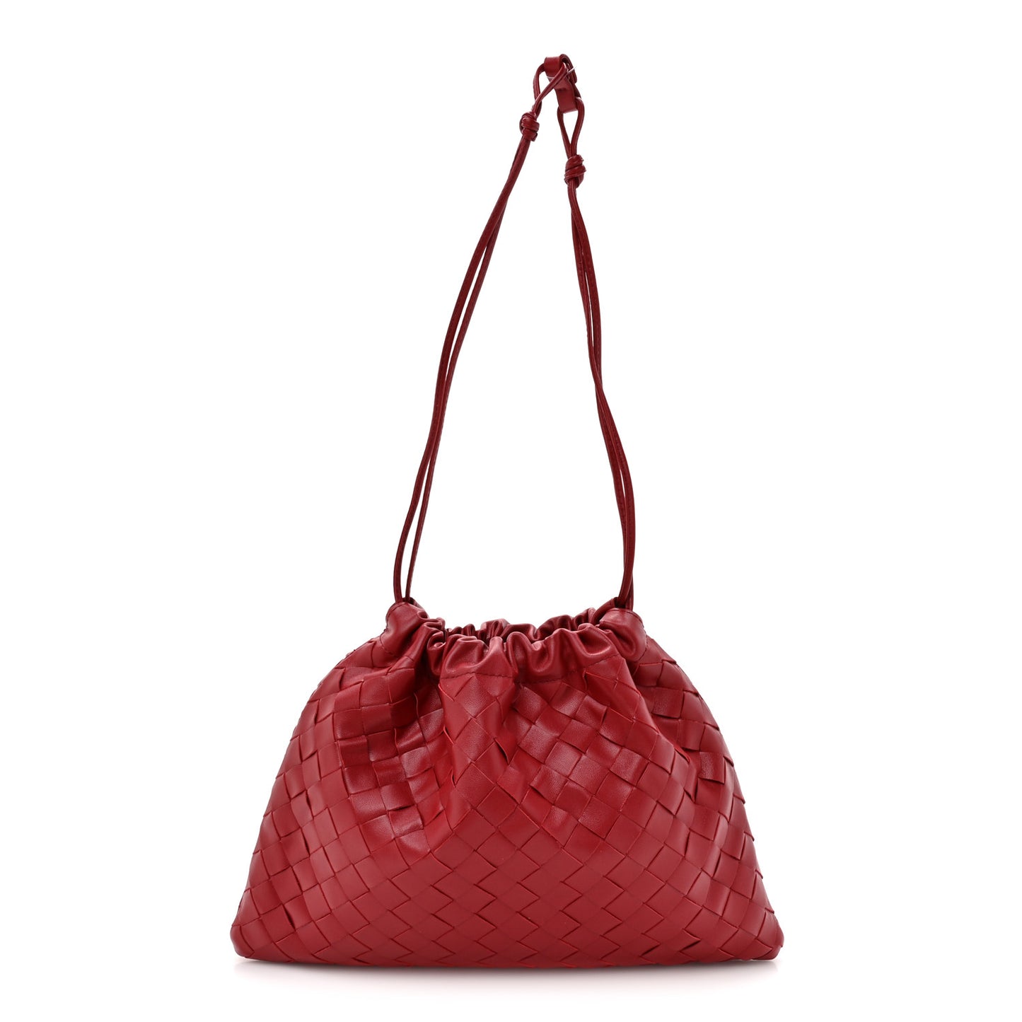 Nappa Intrecciato Medium Dustbag Dark Red