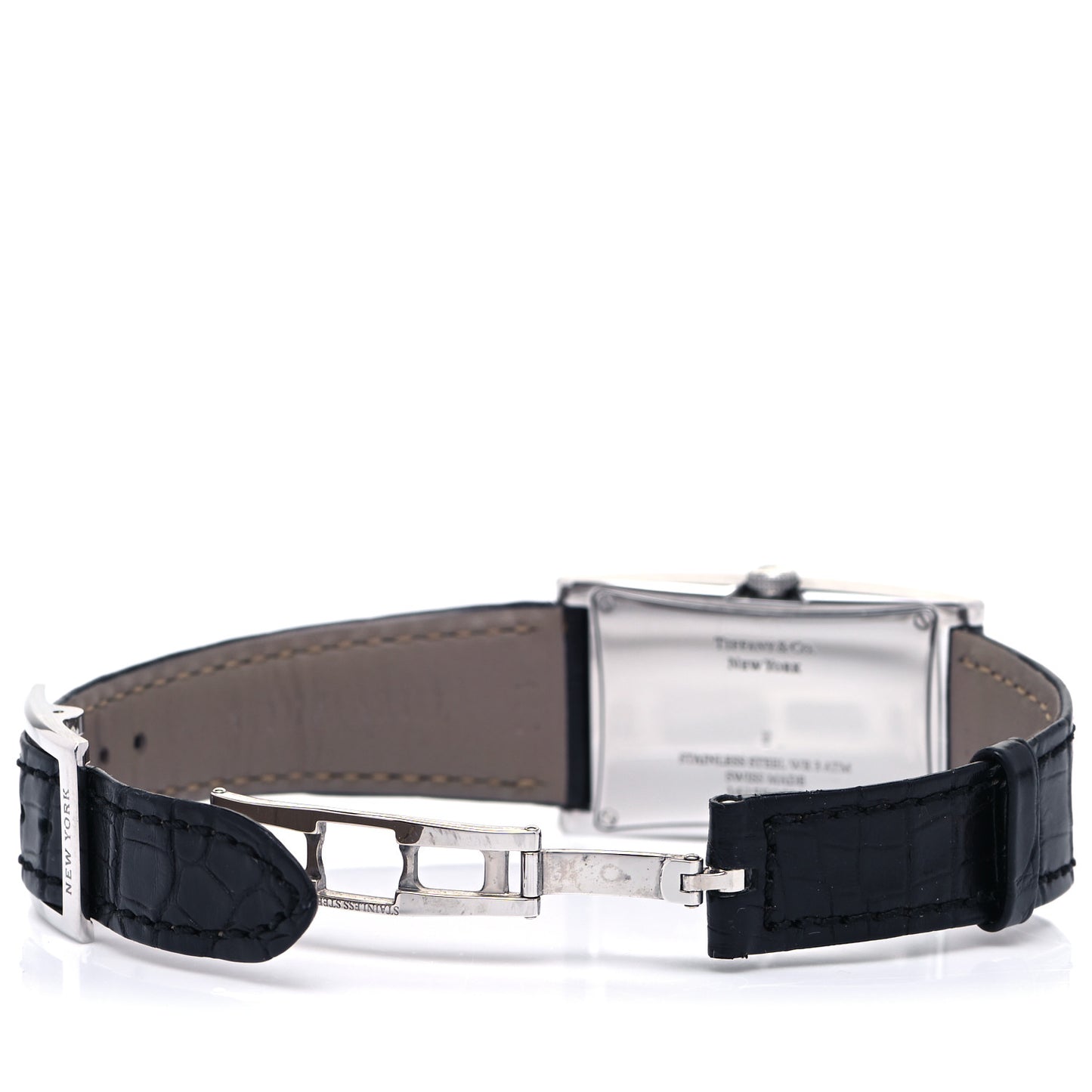 Stainless Steel Alligator 25mm East West Quartz Watch