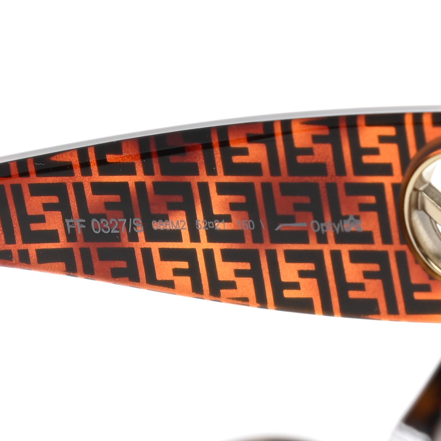 Fendi Acetate F is Fendi FF 51mm Cat Eye Sunglasses 0327/S Tortoise Camouflage 5 of 7