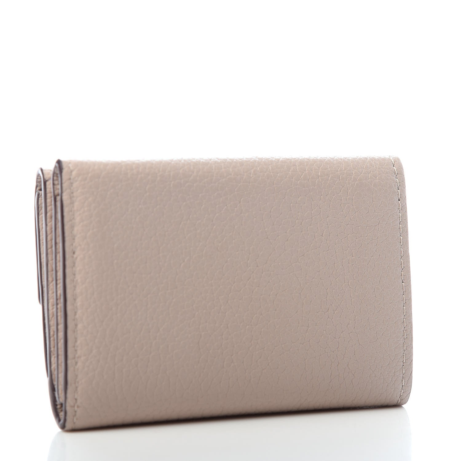 Louis Vuitton Calfskin Lockmini Wallet Greige 3 of 6