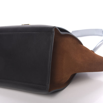 Celine Velluto Calfskin Suede Medium Tri-Color Trapeze 13 of 15