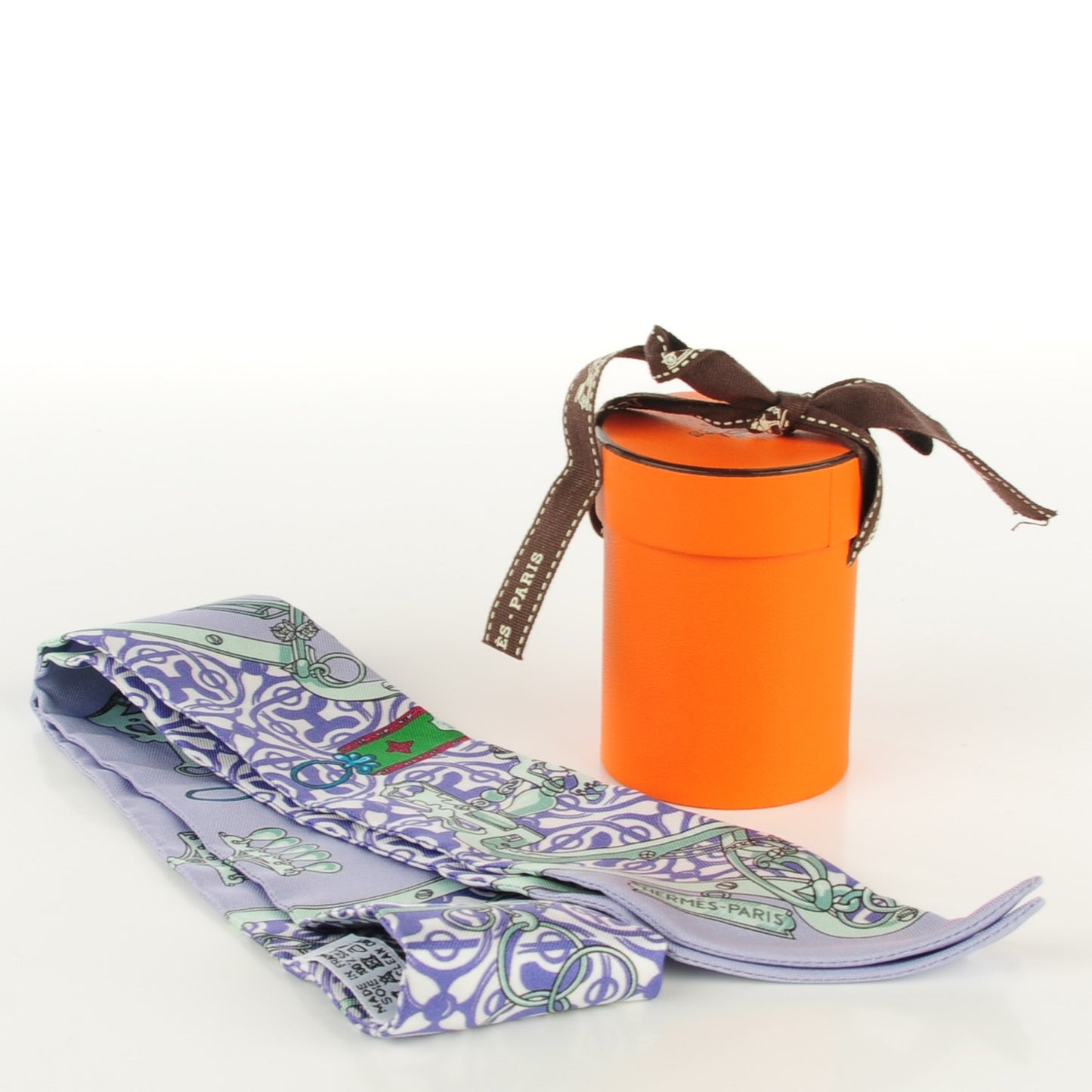 Silk Mors Et Gourmettes Remix Twilly Parme Vert Mauve