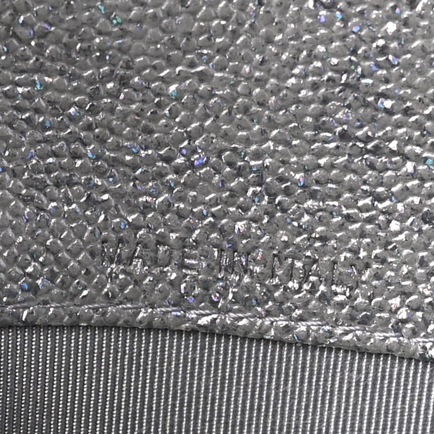 Chanel Glittered Metallic Caviar Quilted Large Flap Wallet Silver 6 of 8