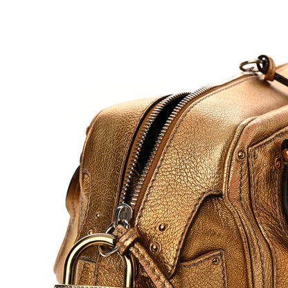 Chloe Metallic Calfskin Crystal Paddington Satchel Gold 18 of 19