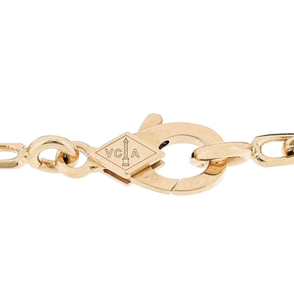 Van Cleef & Arpels 18K Yellow Gold Carnelian 5 Motifs Vintage Alhambra Bracelet 3 of 5