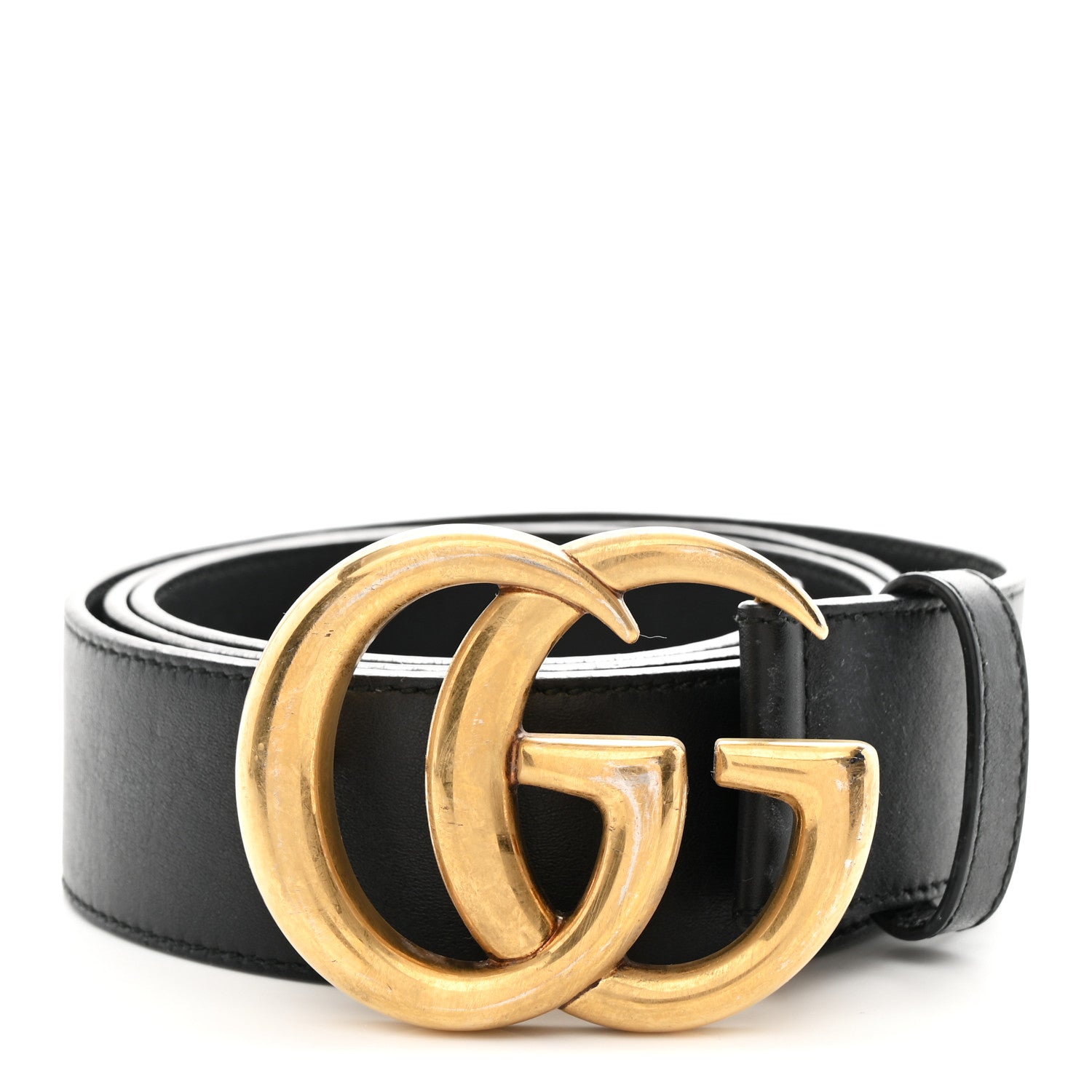 Gucci Calfskin Double G 40mm Belt 95 38 Black 1 of 5