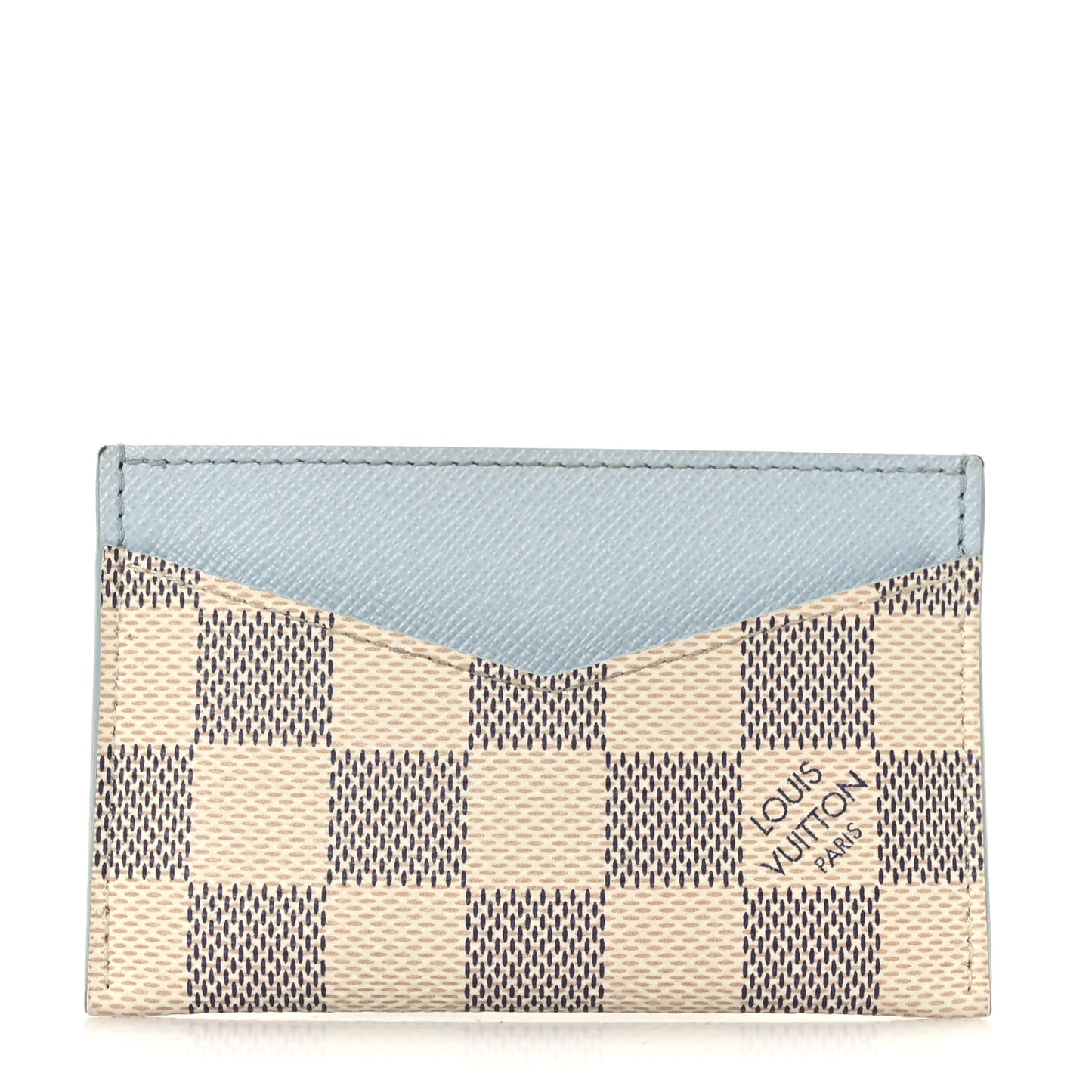 Damier Azur Daily Card Holder Olympe Blue