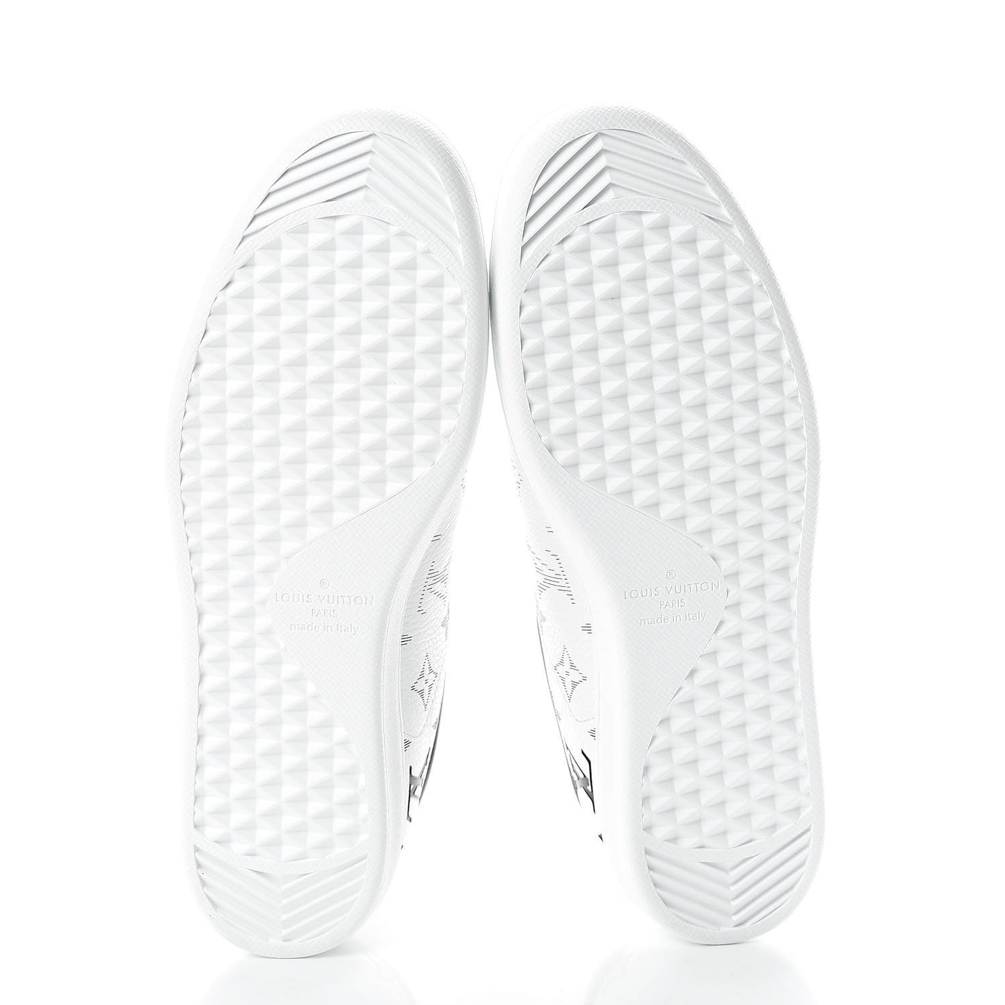 Calfskin Monogram Luxembourg Sneakers 8.5 White