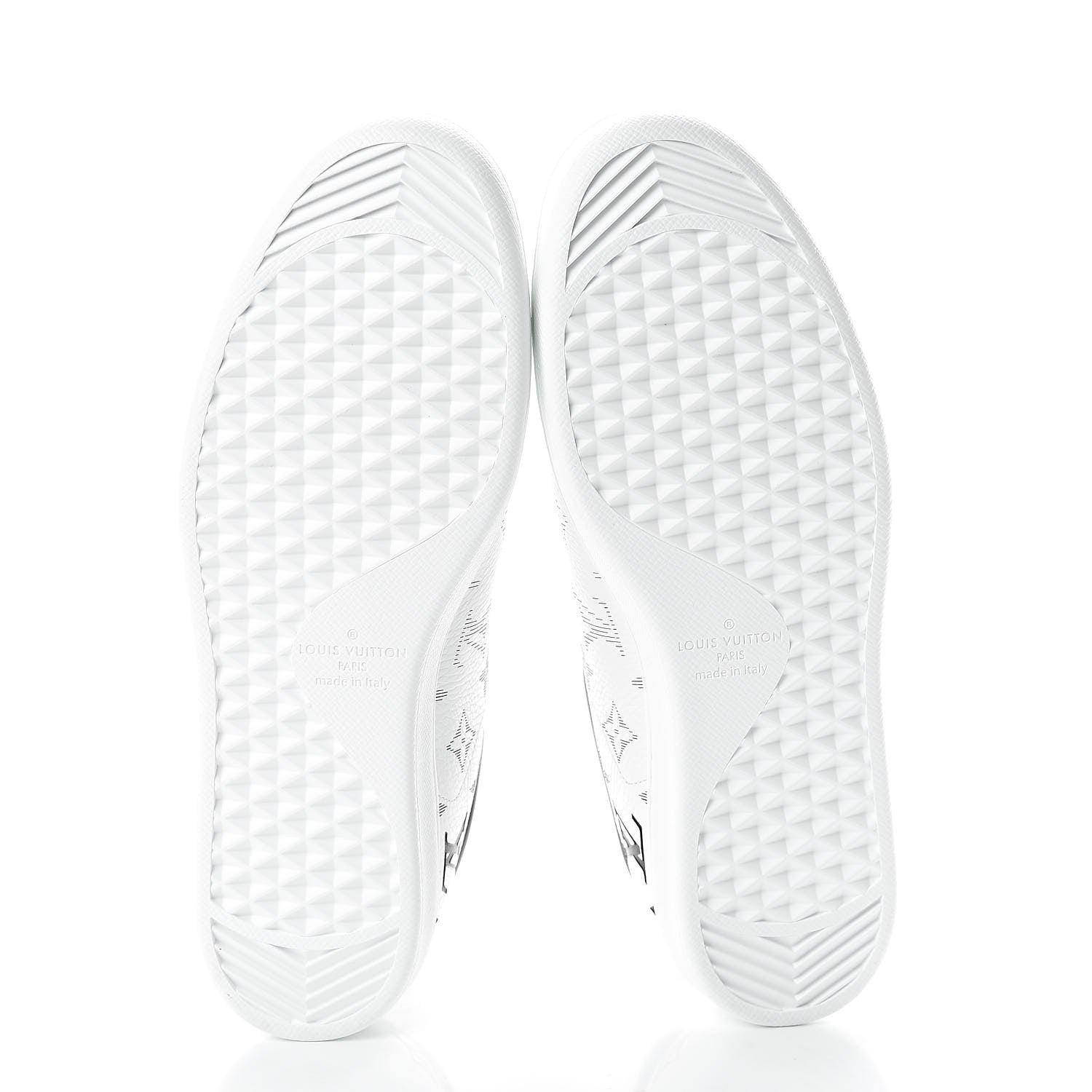 Louis Vuitton Calfskin Monogram Luxembourg Sneakers 8.5 White 5 of 8