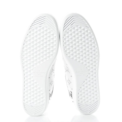Louis Vuitton Calfskin Monogram Luxembourg Sneakers 8.5 White 5 of 8