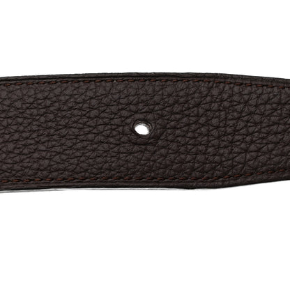 Hermes Box Togo Reversible 32mm H Belt Black Chocolate 8 of 12