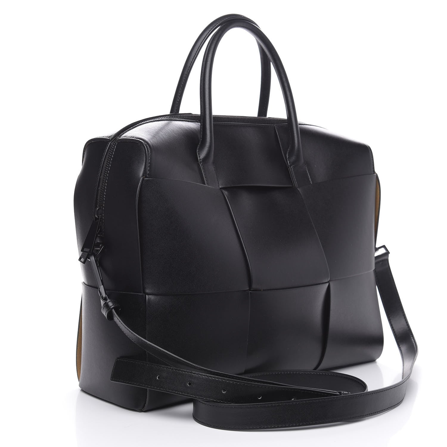 Bottega Veneta Urban Calfskin Maxi Intrecciato Briefcase Black 3 of 11