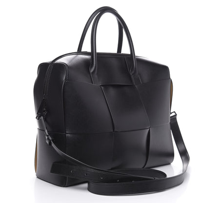 Bottega Veneta Urban Calfskin Maxi Intrecciato Briefcase Black 3 of 11