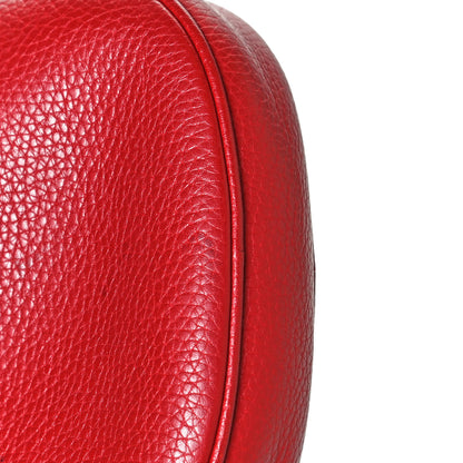 Gucci Pebbled Calfskin Mini Soho Chain Bag Tabasco Red 14 of 14
