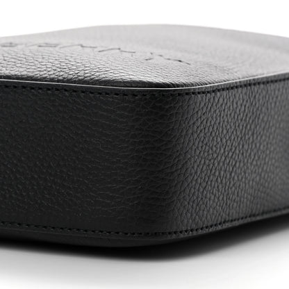 Burberry Pebbled Calfskin Logo Embossed Thornton Messenger Bag Black 11 of 11