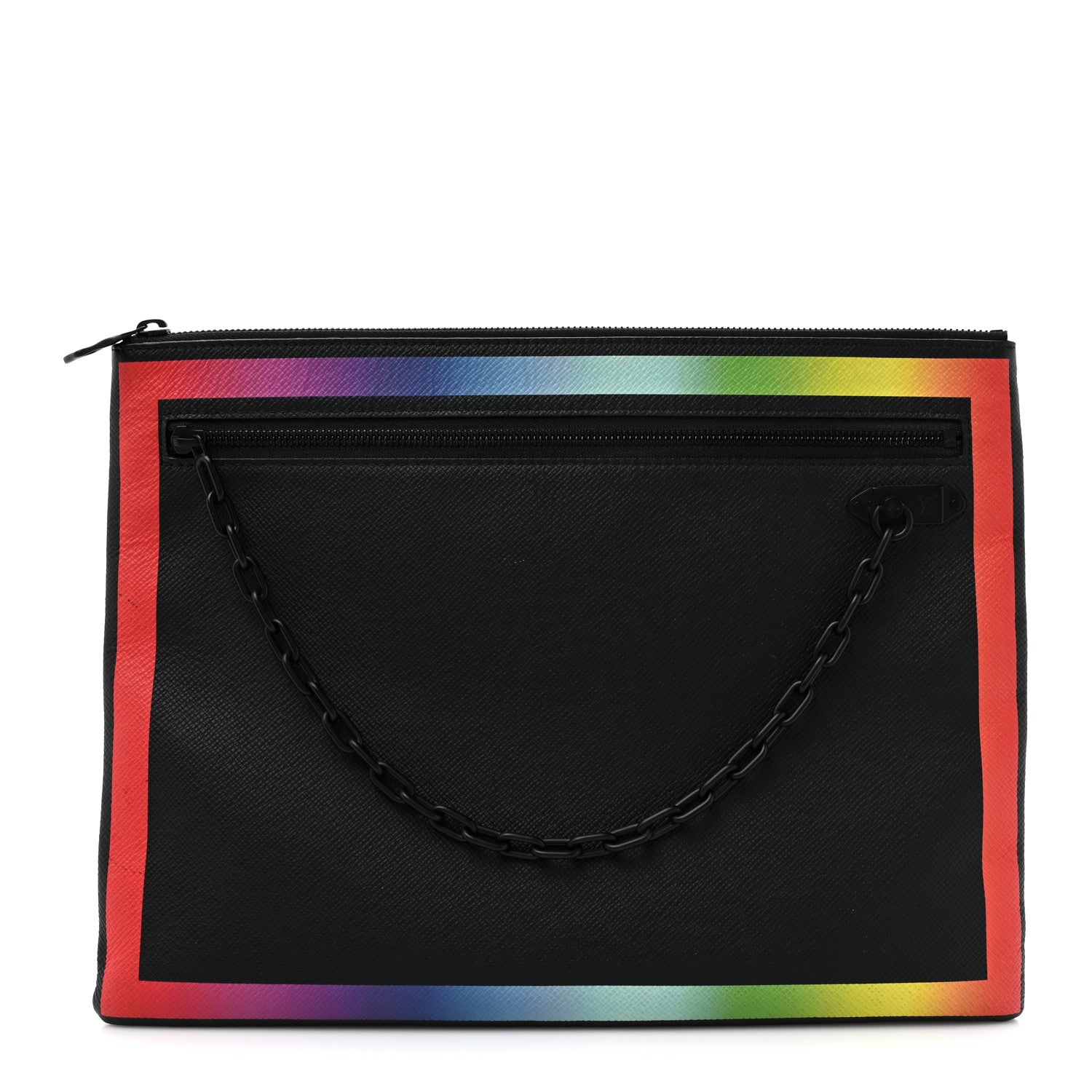 Louis Vuitton Taiga Rainbow Pochette A4 Black 1 of 9