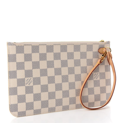 Louis Vuitton Damier Azur Neverfull MM GM Pochette 3 of 7