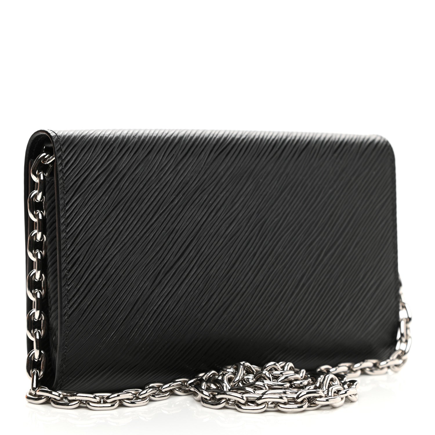 Louis Vuitton Epi Twist Chain Wallet Black 3 of 11