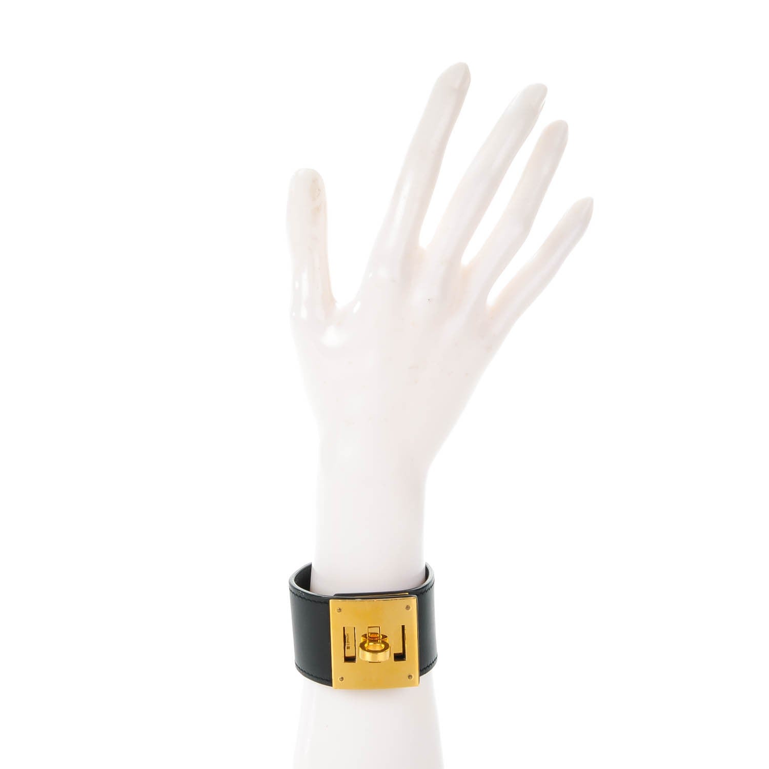 Hermes Chamonix Kelly Dog Bracelet Black 2 of 7