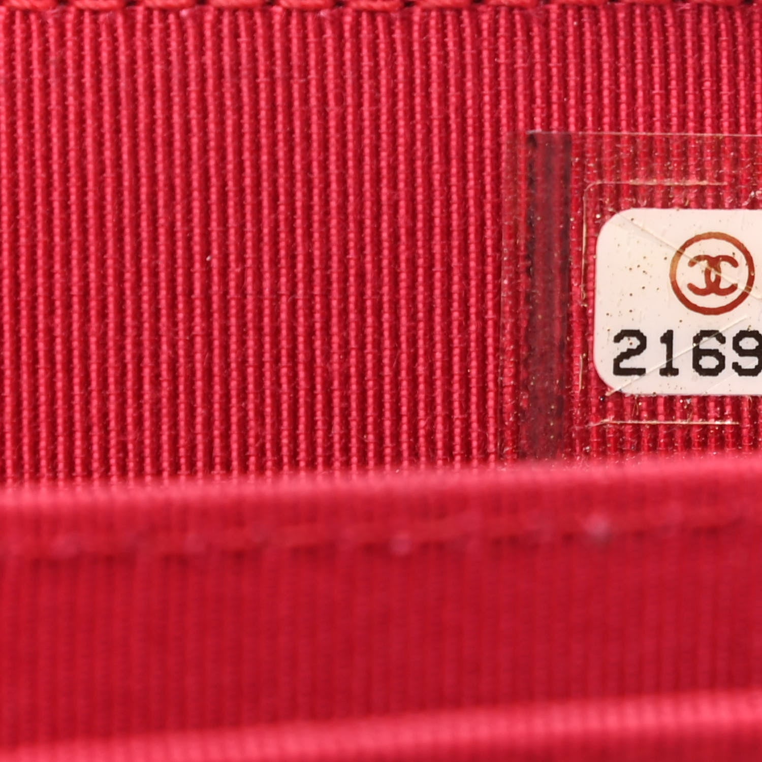 Chanel Lambskin Quilted Zip Around Coin Purse Wallet Red 7 of 8